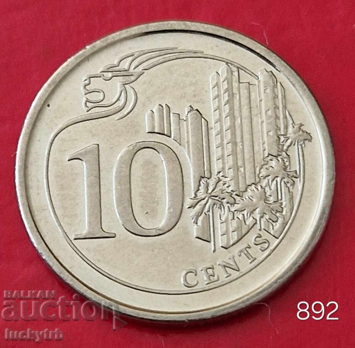 10 cenți 2014 - Singapore 10 cenți 2014 - Singapore
