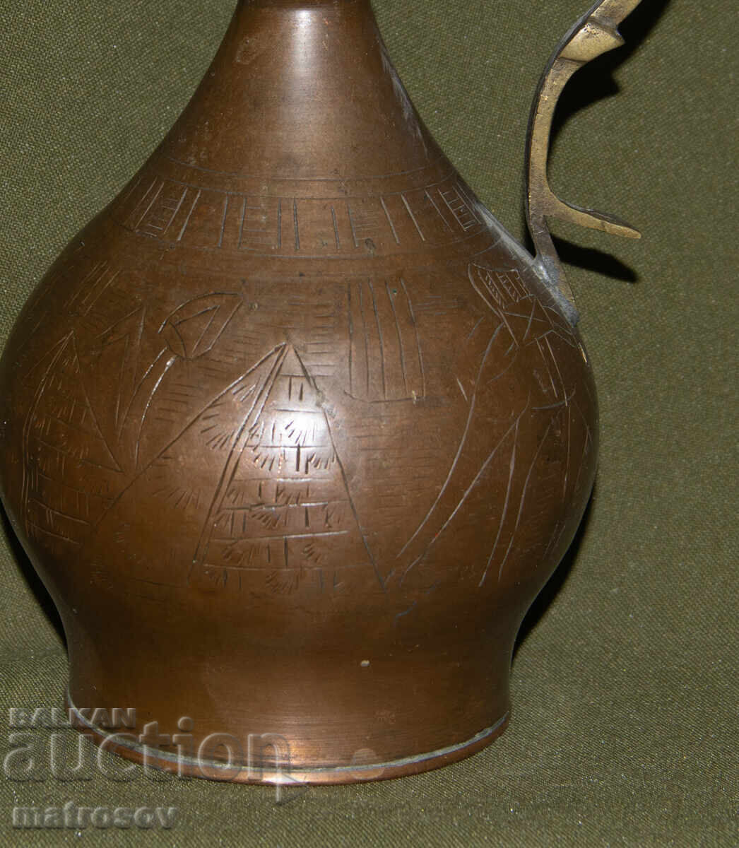 Χειροποίητη, γερή χάλκινη κανάτα - 5 Χειροποίητη, γερή χάλκινη κανάτα - 5