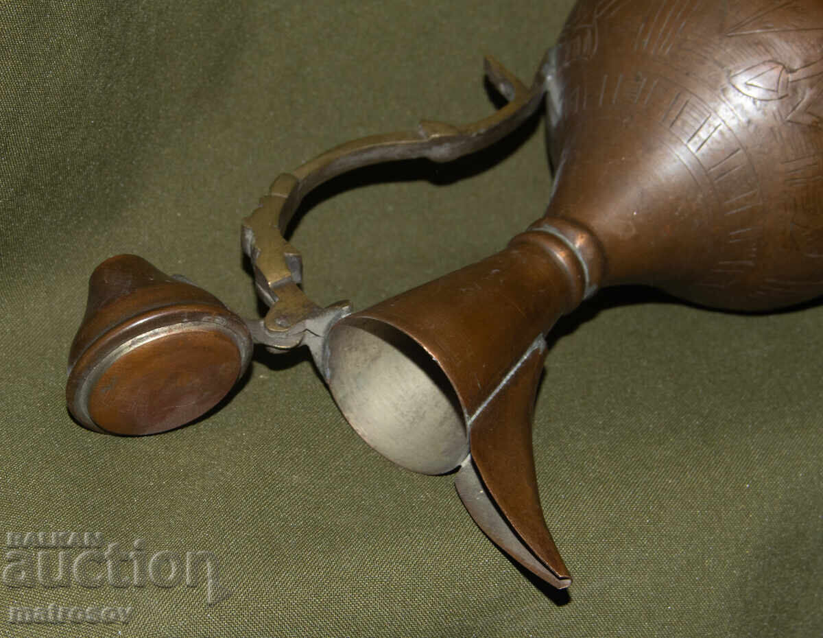 Χειροποίητη, γερή χάλκινη κανάτα - 6 Χειροποίητη, γερή χάλκινη κανάτα - 6