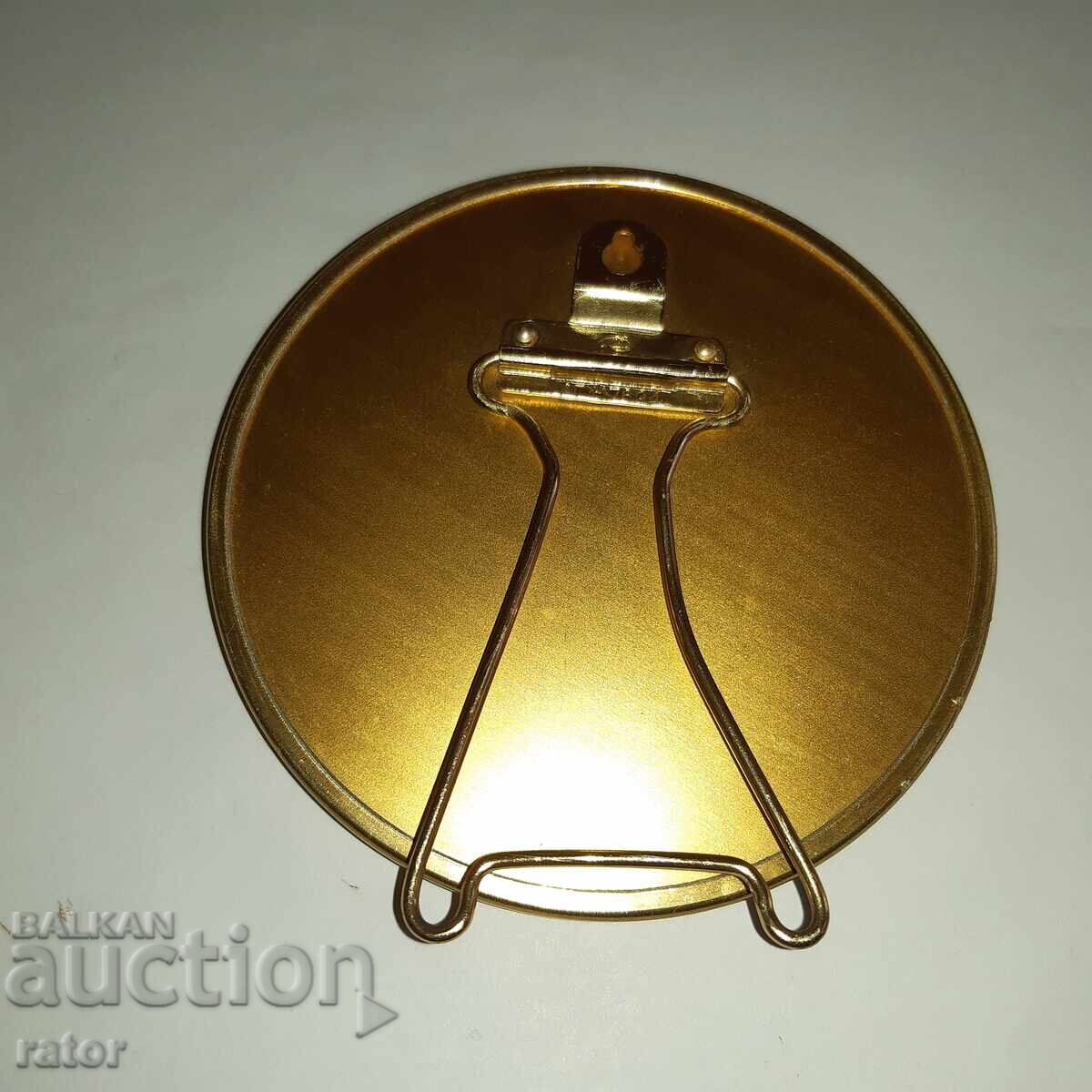 Livrarea Placă mare de birou, panou de bronz - LENIN. Rusia, URSS