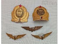 Embleme cocarde BDZ, lot 5 bucăți