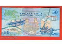 INSULA COOK - Emisiune de 50 $ - issue 1992 - Nr. 10 NOU UNC