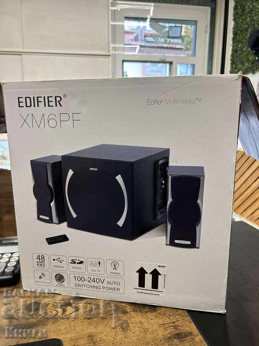 Sistem audio Edifier XM6PF, 2.1, 48W, radio FM, negru