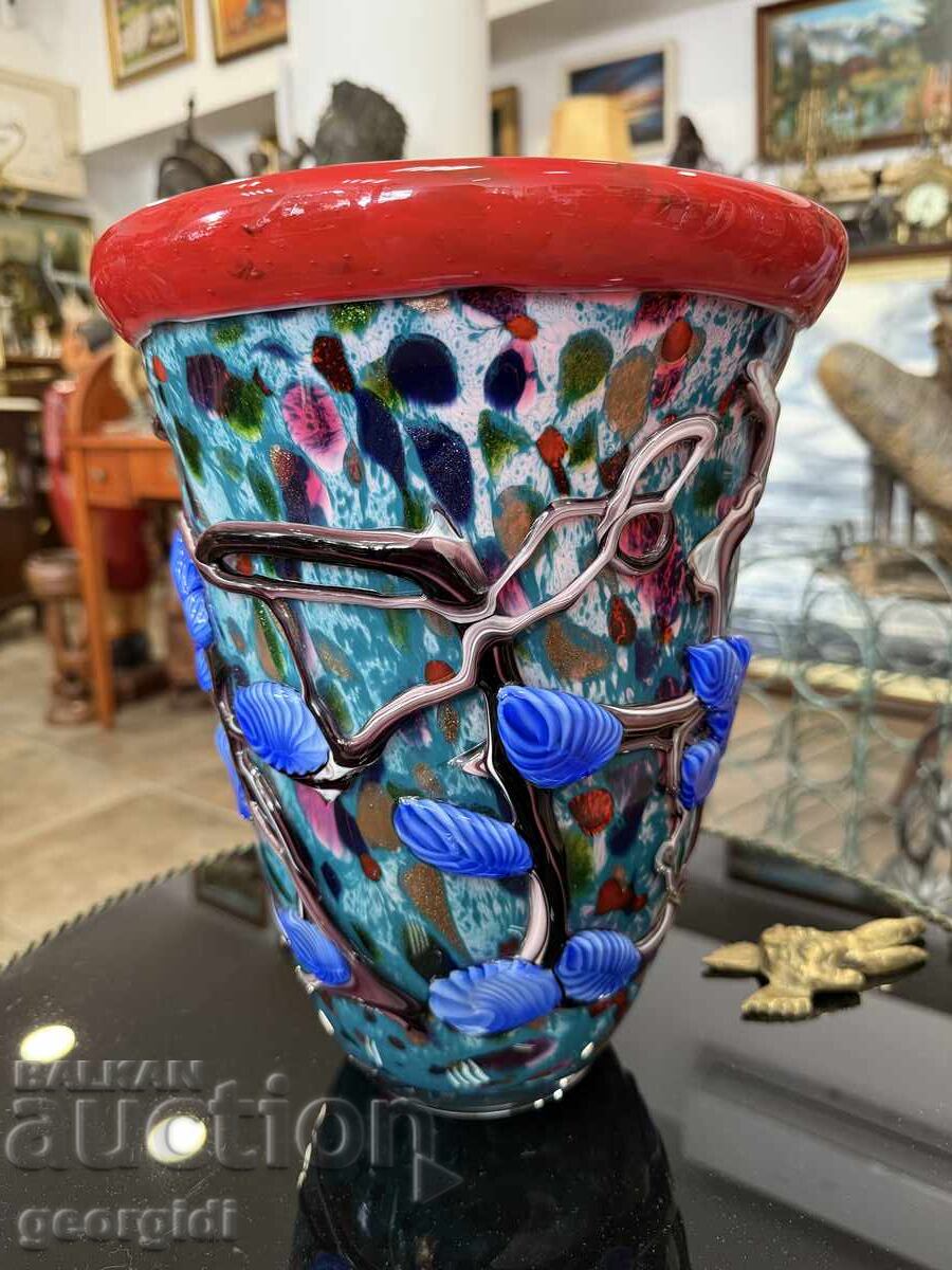 Multicolor Glass Vase - Murano. No. 7382