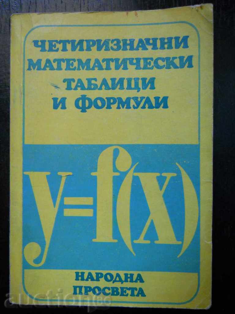 „Tabele și formule matematice din patru cifre”