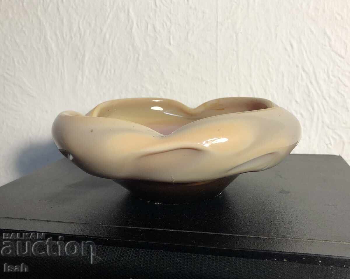 Masiv scrumieră de artă din sticlă pentru trabucuri Masiv scrumieră de artă din sticlă pentru trabucuri