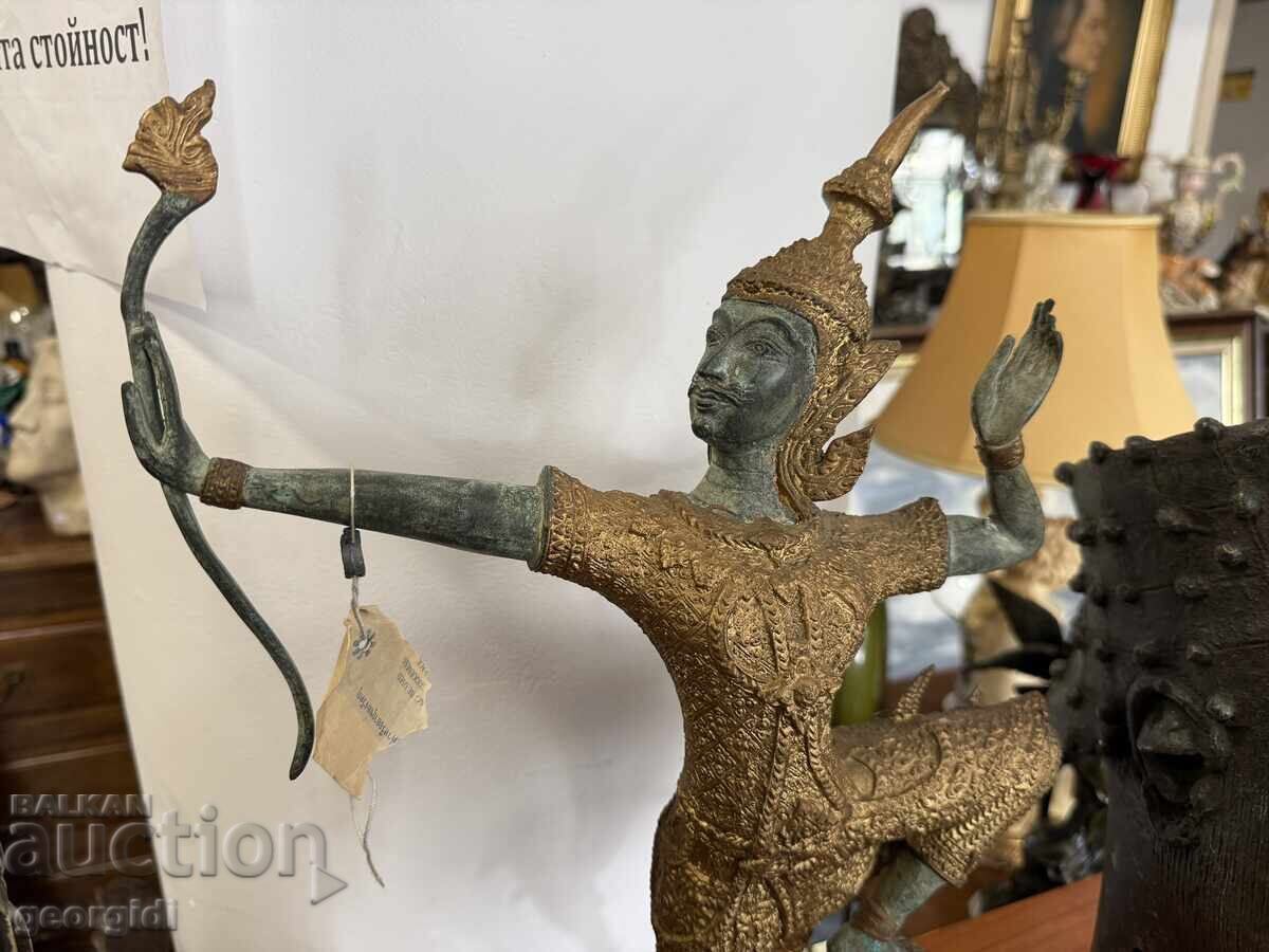 Auction Large Thai Prince Rama figure. No. 7383 Auction Large Thai Prince Rama figure. No. 7383