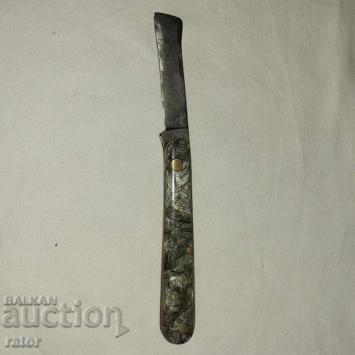 Δημοπρασία Παλιό κηπουρικό μαχαίρι, μαχαίρι, σήμανση Δημοπρασία Παλιό κηπουρικό μαχαίρι, μαχαίρι, σήμανση