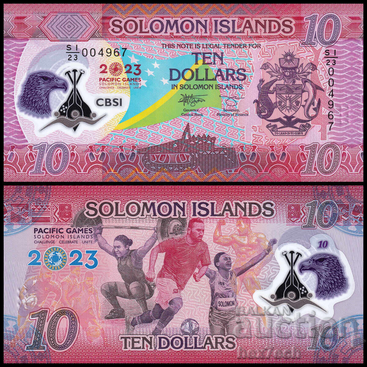 ❤️ ⭐ Νήσοι Σολομώντος 2023 10 $ Polymer UNC Νέο ⭐ ❤️ ❤️ ⭐ Νήσοι Σολομώντος 2023 10 $ Polymer UNC Νέο ⭐ ❤️