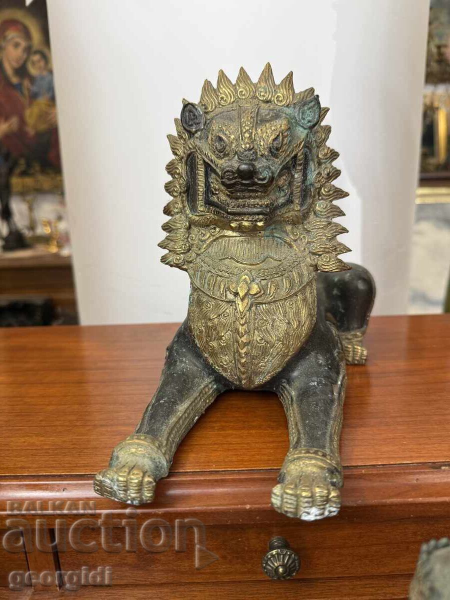 Δημοπρασία Χάλκινο άγαλμα αυτοκρατορικού λιονταριού Σίγκχα. Νο. 7385