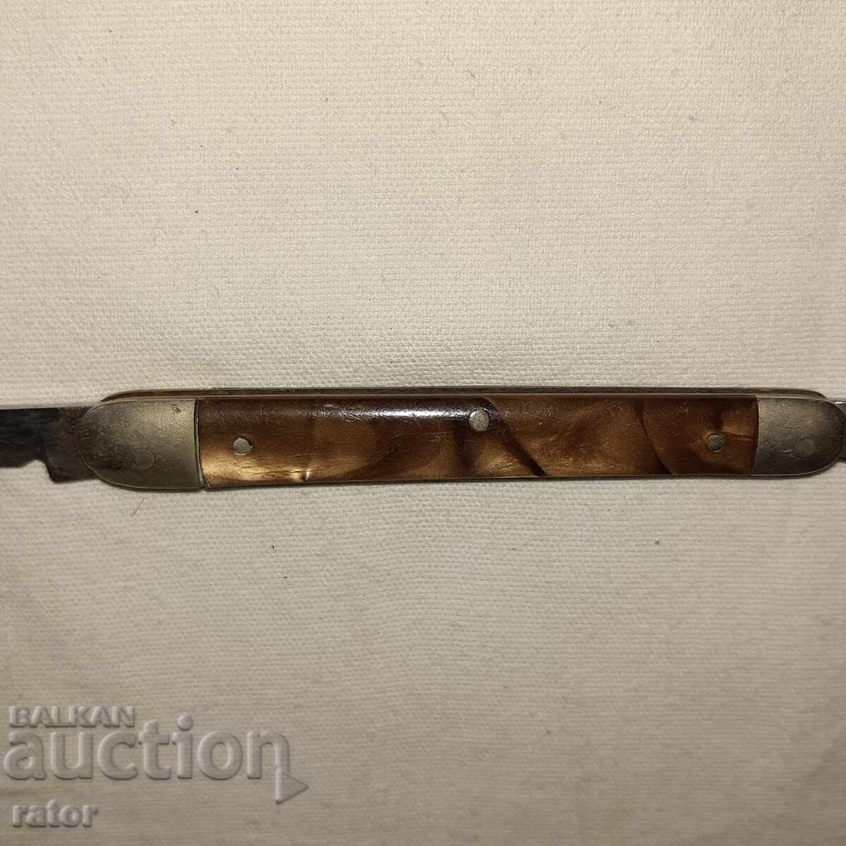 Auction  Old knife, handle - P. Denev Gabrovo