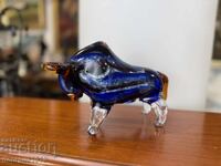 Figurină din sticlă colorată taur/bizon nr. 7391