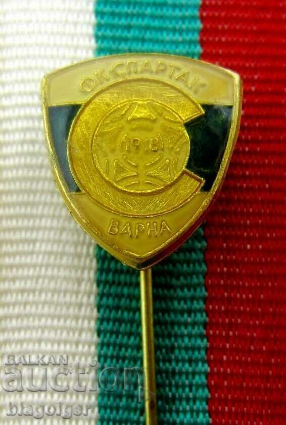 Veche insignă de fotbal - FC Spartak Varna