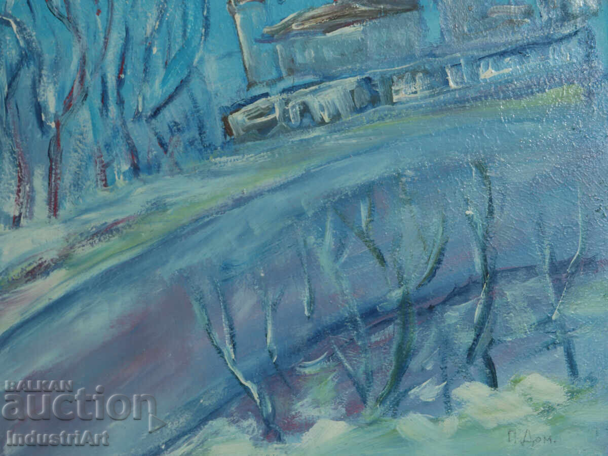 Картина маслени бои зимен пейзаж - 5 Картина маслени бои зимен пейзаж - 5