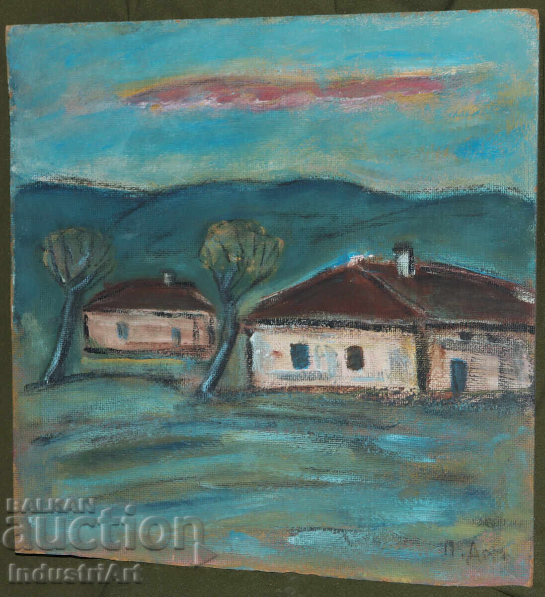 Έργο ζωγραφικής με λάδι, τοπίο με τιμή 140.00 BGN | € 71.58