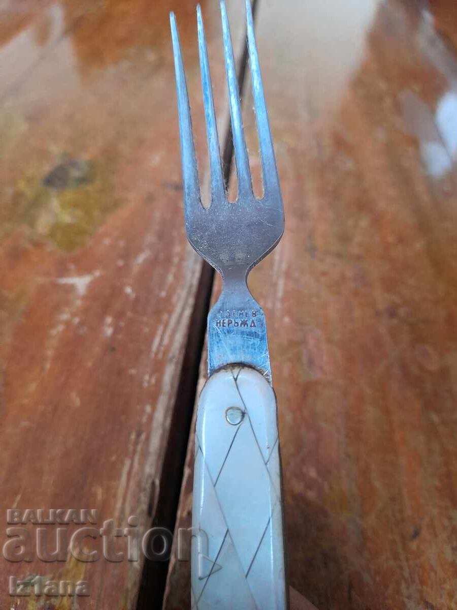 Παλιό πτυσσόμενο πιρούνι P. Denev - 5