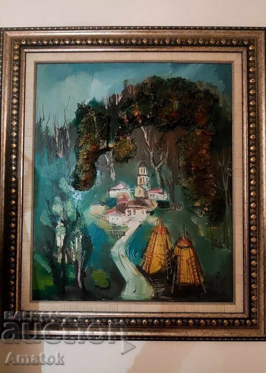 Delivery of Collection of 9 paintings by S. Slav