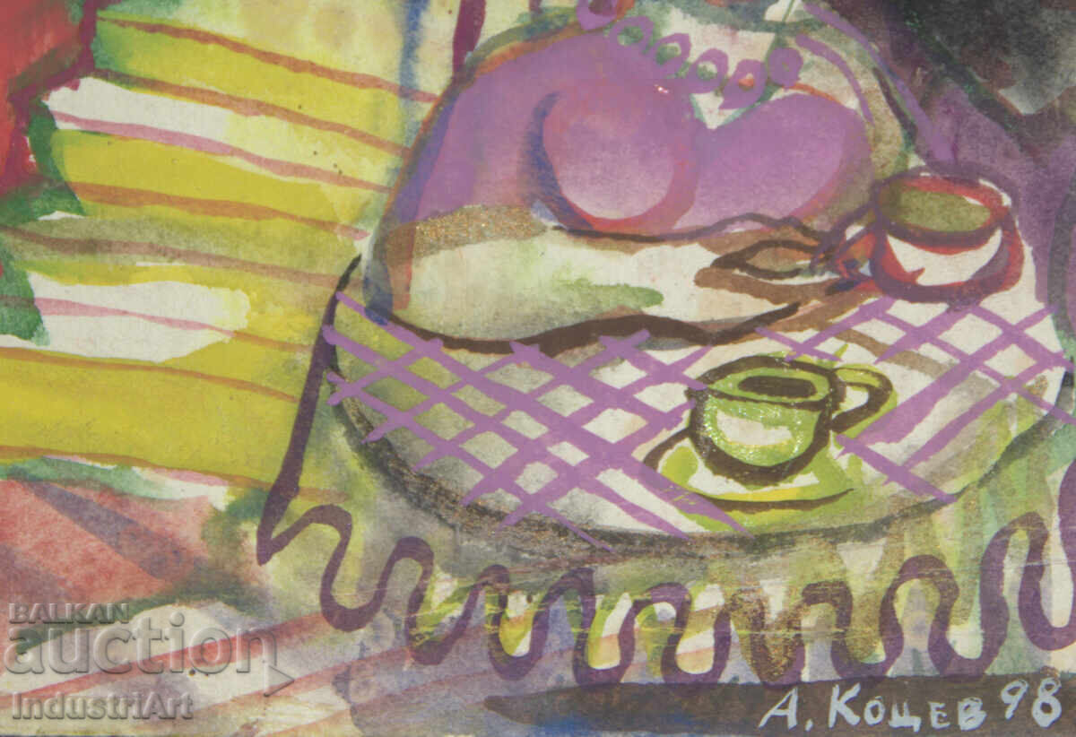 Contemporary Art Watercolor Expressionist Composition with price 100.00 BGN | € 51.13