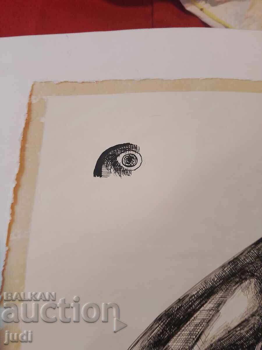 Δημοπρασία Χαρακτικό ξηρής βελόνας