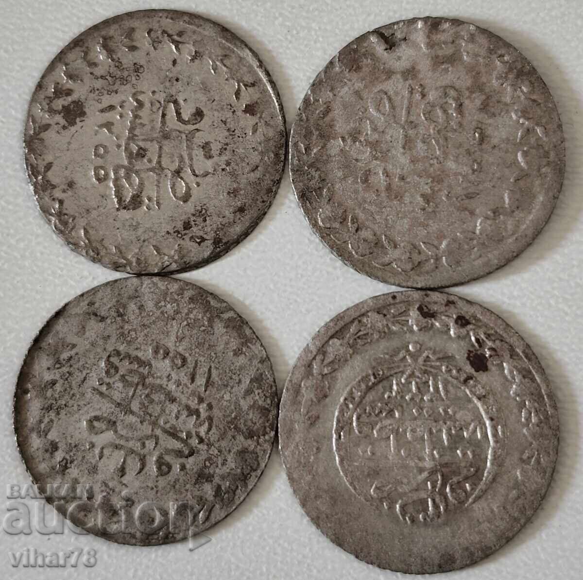 Livrarea LOT DE 4 buc. - Monede turcești - Akçe Livrarea LOT DE 4 buc. - Monede turcești - Akçe
