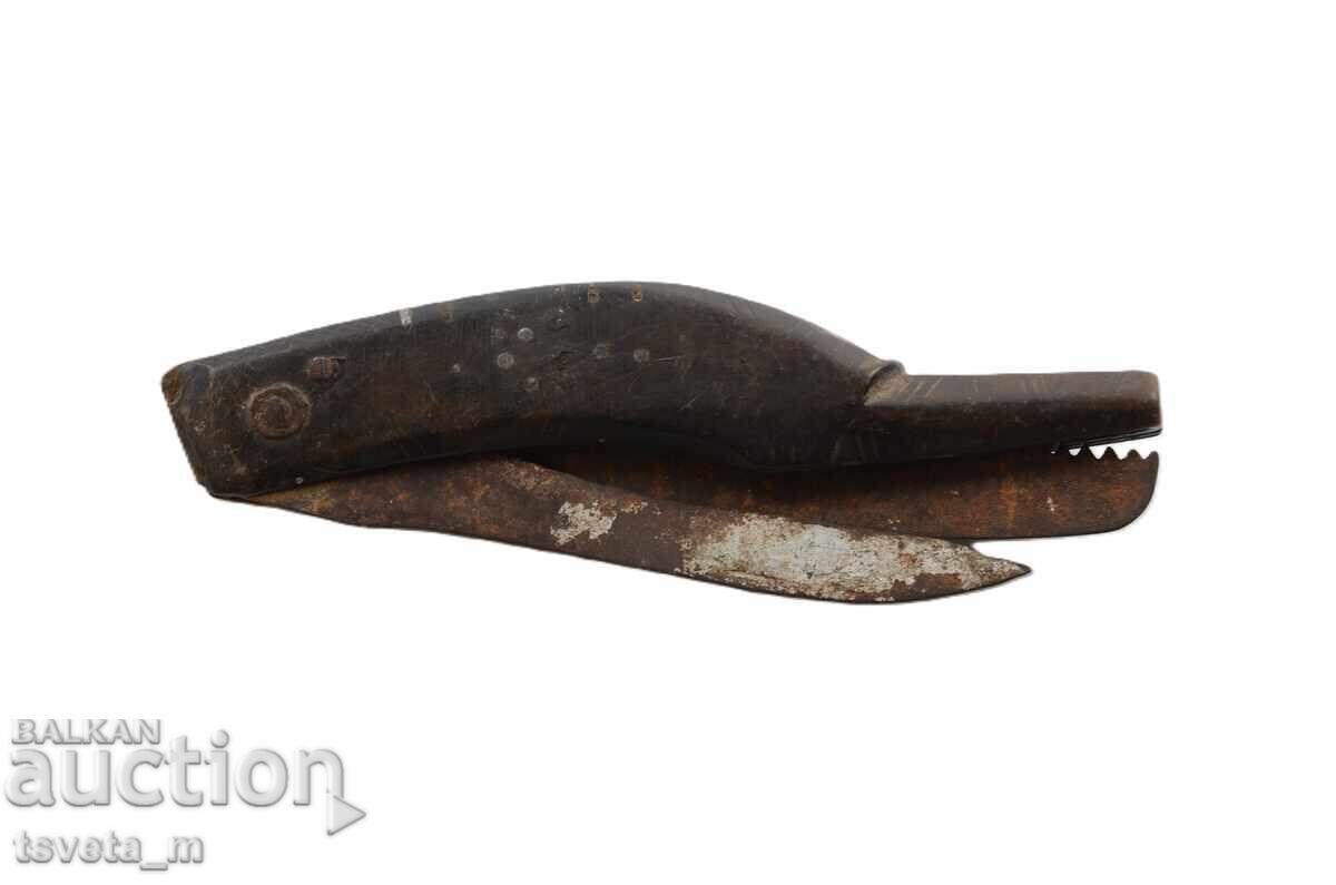 Δημοπρασία Μαχαίρι κηπουρικής με 2 εργαλεία χειροποίητο