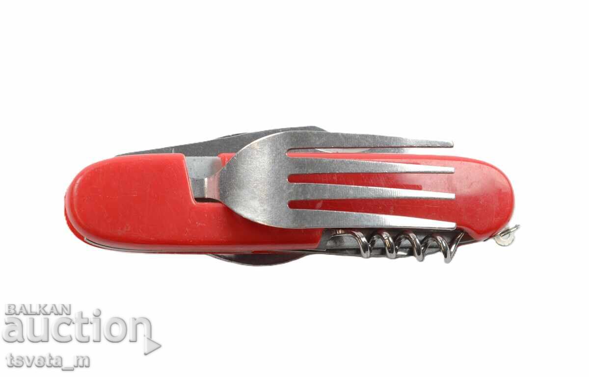 Τουριστικό μαχαίρι τσέπης με ΠΙΡΟΥΝΟ ΚΑΙ ΚΟΥΤΑΛΙ με τιμή 10.00 BGN | € 5.11 Τουριστικό μαχαίρι τσέπης με ΠΙΡΟΥΝΟ ΚΑΙ ΚΟΥΤΑΛΙ με τιμή 10.00 BGN | € 5.11