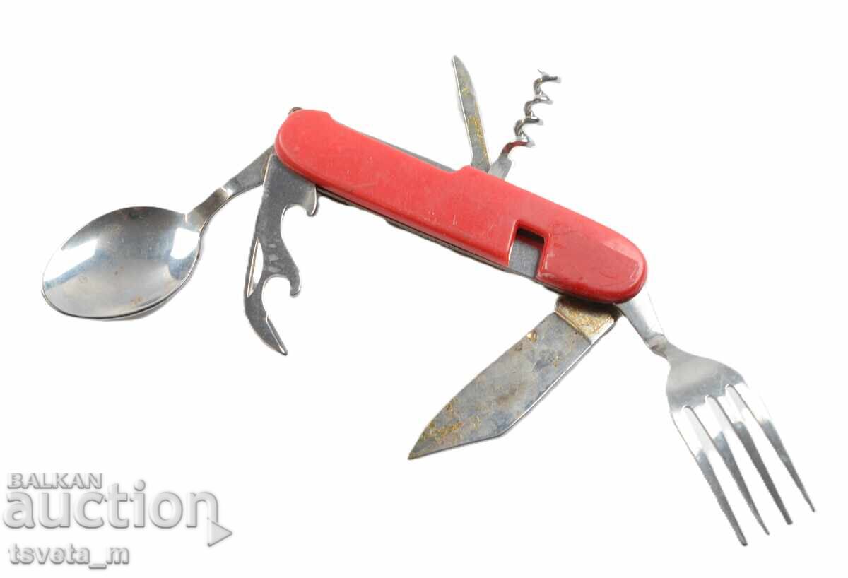 Δημοπρασία Τουριστικό μαχαίρι τσέπης με ΠΙΡΟΥΝΟ ΚΑΙ ΚΟΥΤΑΛΙ Δημοπρασία Τουριστικό μαχαίρι τσέπης με ΠΙΡΟΥΝΟ ΚΑΙ ΚΟΥΤΑΛΙ