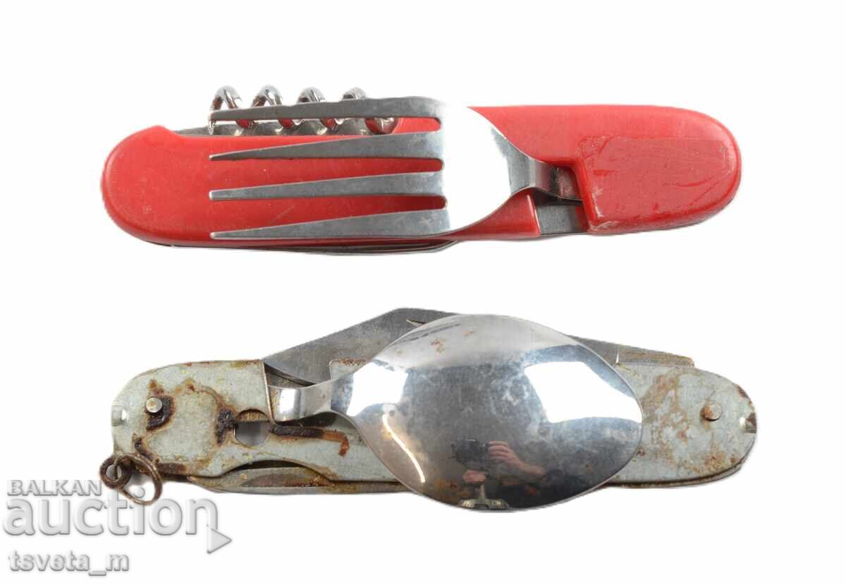 Παράδοση Τουριστικό μαχαίρι τσέπης με ΠΙΡΟΥΝΟ ΚΑΙ ΚΟΥΤΑΛΙ Παράδοση Τουριστικό μαχαίρι τσέπης με ΠΙΡΟΥΝΟ ΚΑΙ ΚΟΥΤΑΛΙ