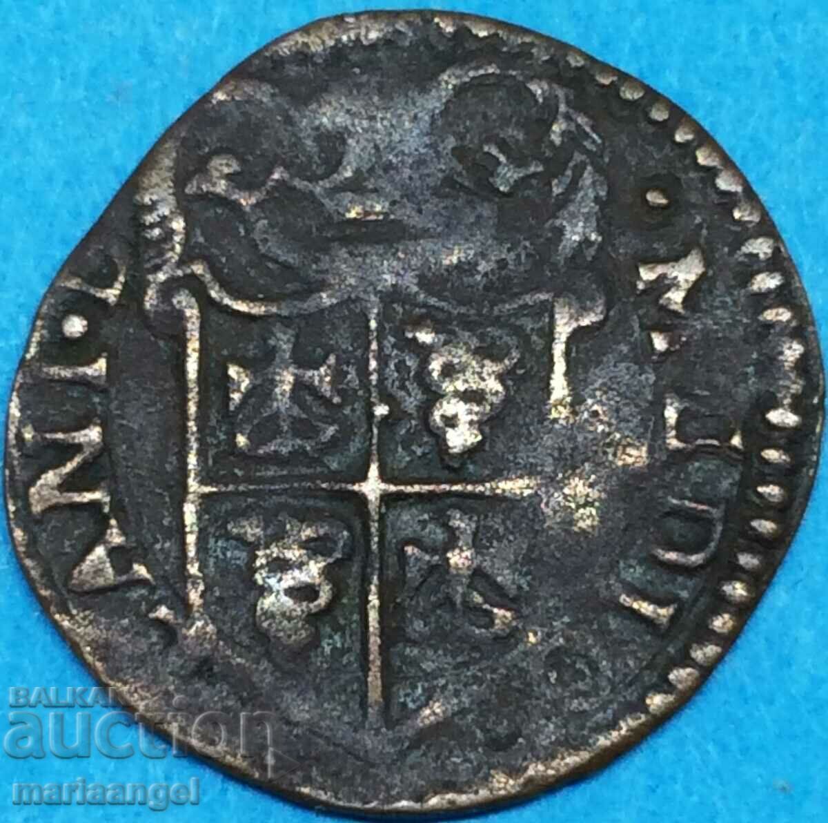 Italy Filippo III Parpaliola 1608 with price 74.00 BGN | € 37.84