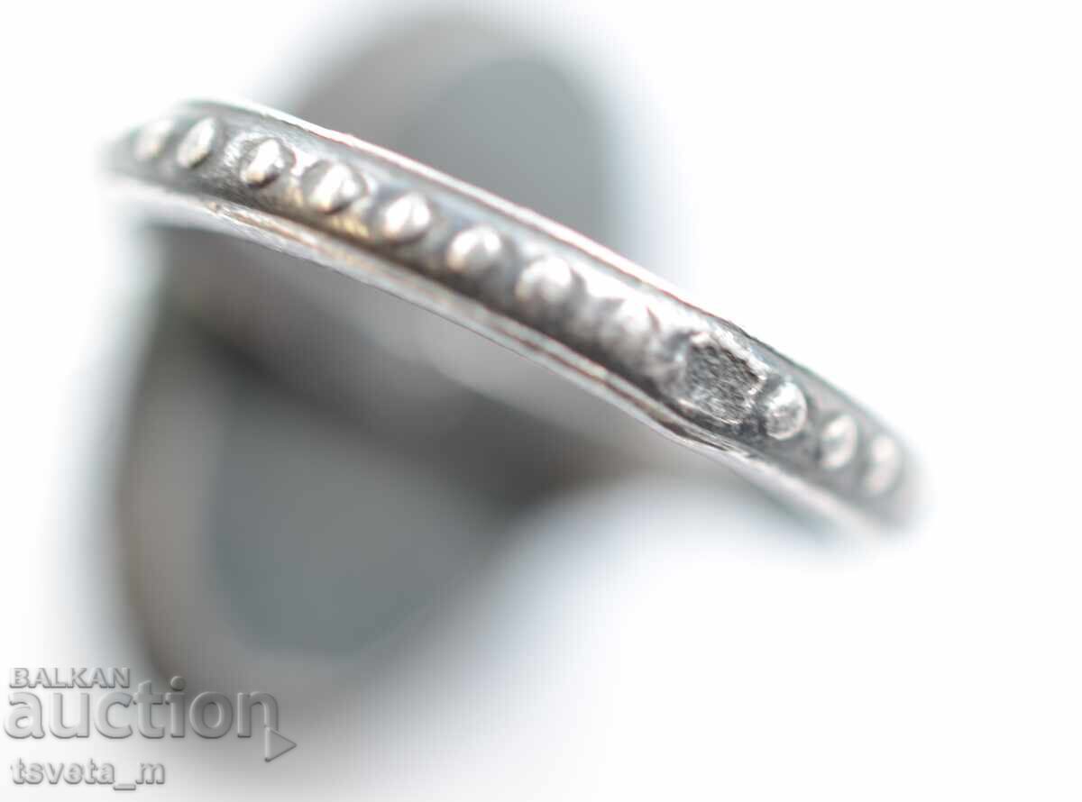 Starinen srebyren prysten - Tsarstvo Bylgaria 7.8 gr. - 5 Starinen srebyren prysten - Tsarstvo Bylgaria 7.8 gr. - 5