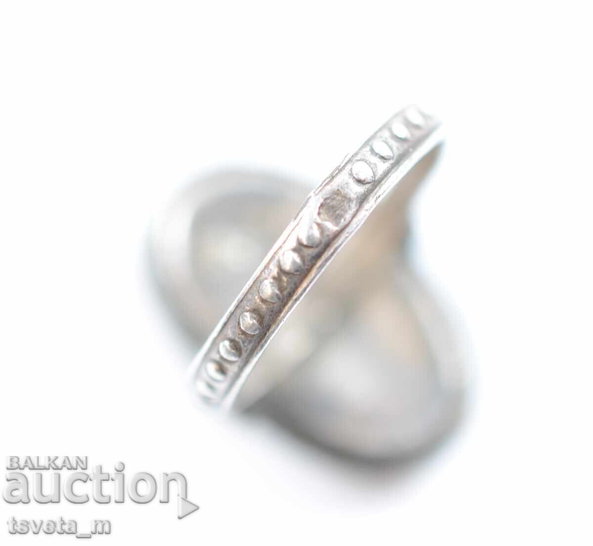 Auction  Starinen srebyren prysten  - Tsarstvo Bylgaria 6.8 gr.