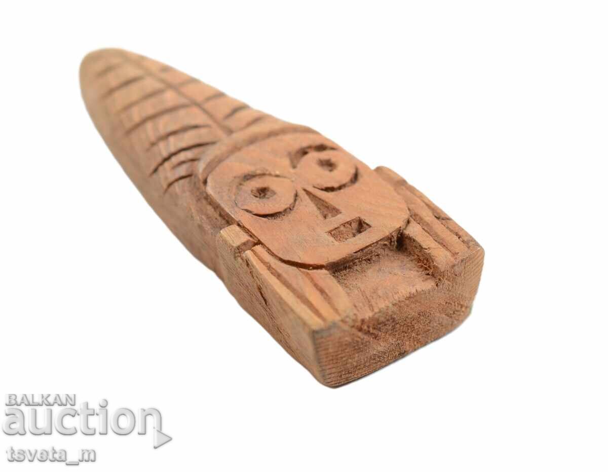 Аукцион Малка дървена фигурка, дърворезба