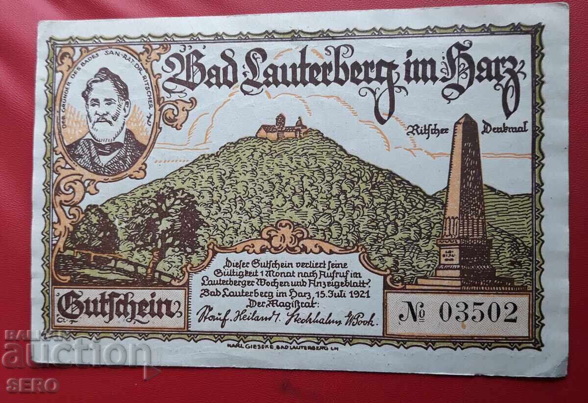 Bancnota-Germania-Saxonia-Bad Lauterberg-300 Pfennig 1921