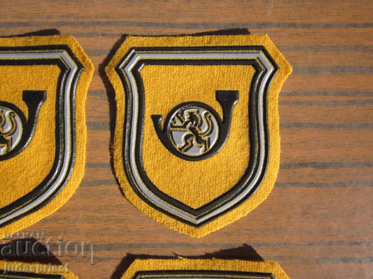 Bŭlgarska nashivka emblema znak Bŭlgarski poshti ot komunizma με τιμή 15.00 BGN | € 7.67 Bŭlgarska nashivka emblema znak Bŭlgarski poshti ot komunizma με τιμή 15.00 BGN | € 7.67