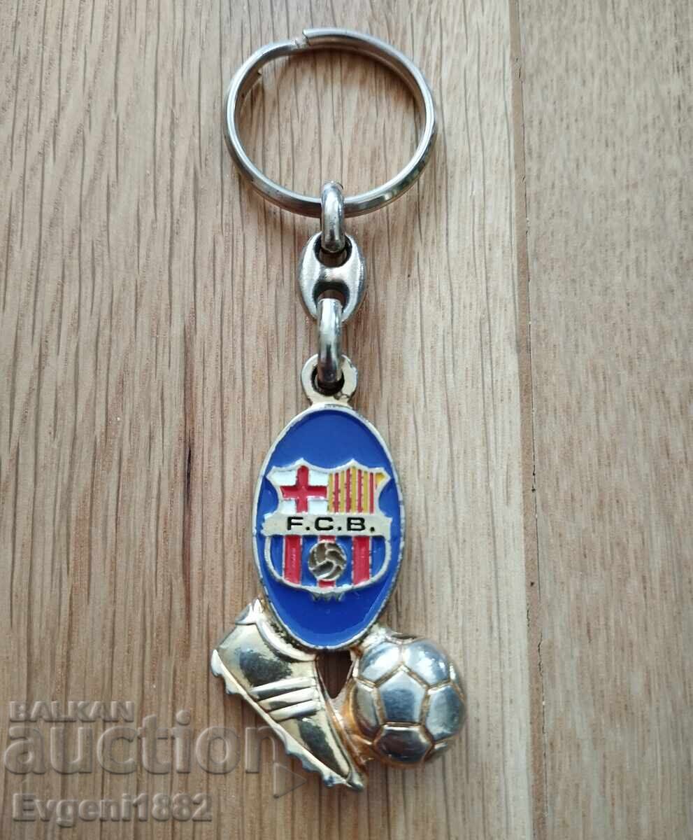 Barcelona Stea Breloc Fotbal "Visca el Barca"