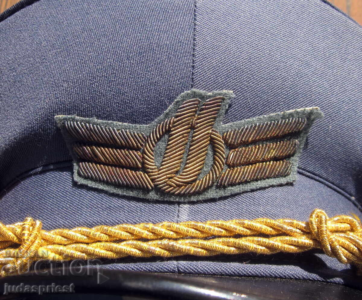 Șapcă de pilot bulgară cu emblemă pilot TABSO