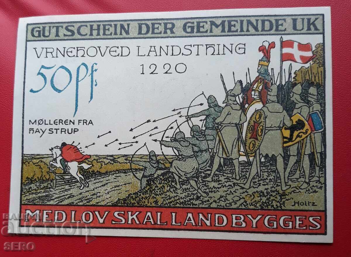 Банкнота-Германия-Дания-плебисцит-50 пфенига 1920