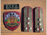 Παρτίδα Βουλγαρικών στρατιωτικών επωμίδων με στρατιωτικό έμβλημα σήμα ΒΑ