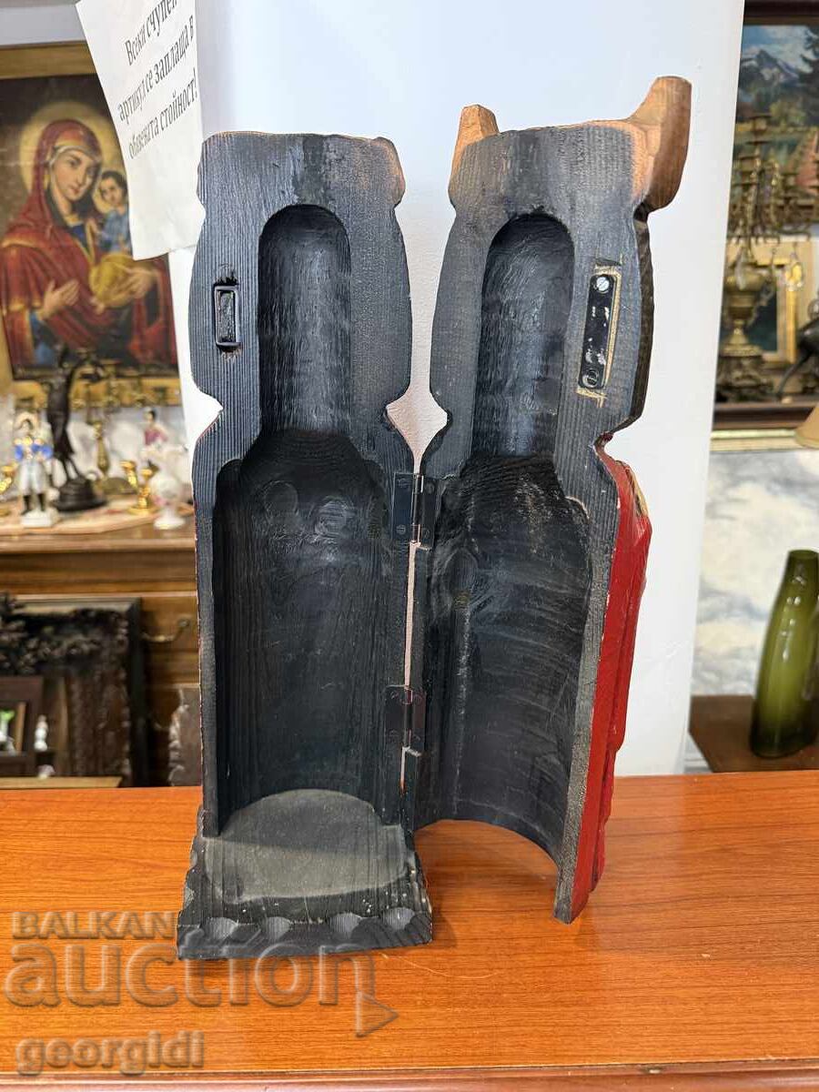 Ξύλινο κουτί κρασιού "ΒΙΚΙΝΓΚ". №7398 - 5