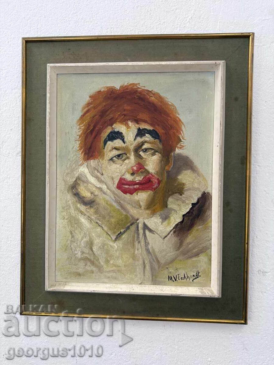 Original Painting "Sad Clown" No. 7403