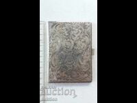 TABACHERĂ DIN ARGINT EXCELENT GRAVAT MANUAL, PROBĂ 800 - 110 GR