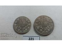 1 I 2 LEVA 1891 ANUL ARGINT