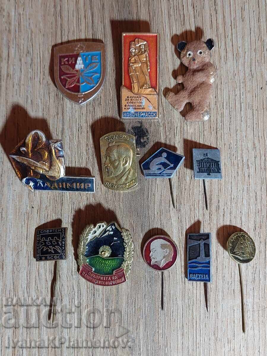 Insigne pentru colecționari, 12 bucăți