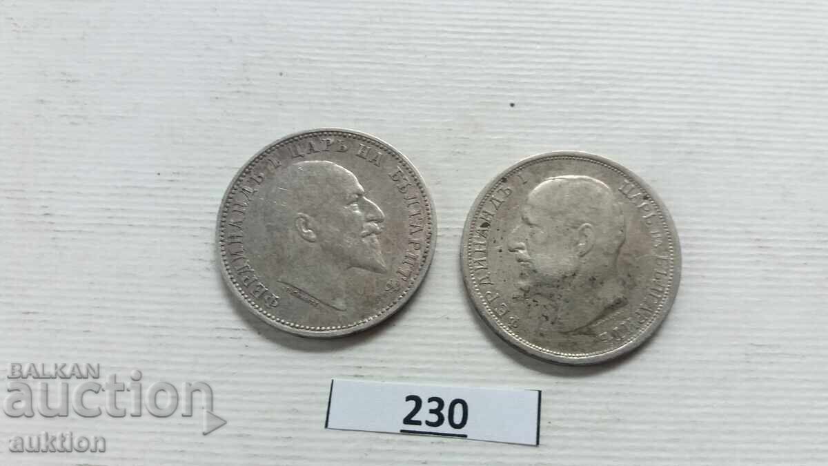 1 Lev 1910 and 1912 Year for Collection - Silver - 5