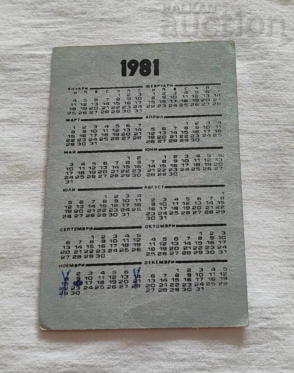 ΣΤΟΠ ΔΡΟΜΟΣ ΦΡΕΝΩΝ ΗΜΕΡΟΛΟΓΙΟ 1981 με τιμή 1.00 BGN | € 0.51