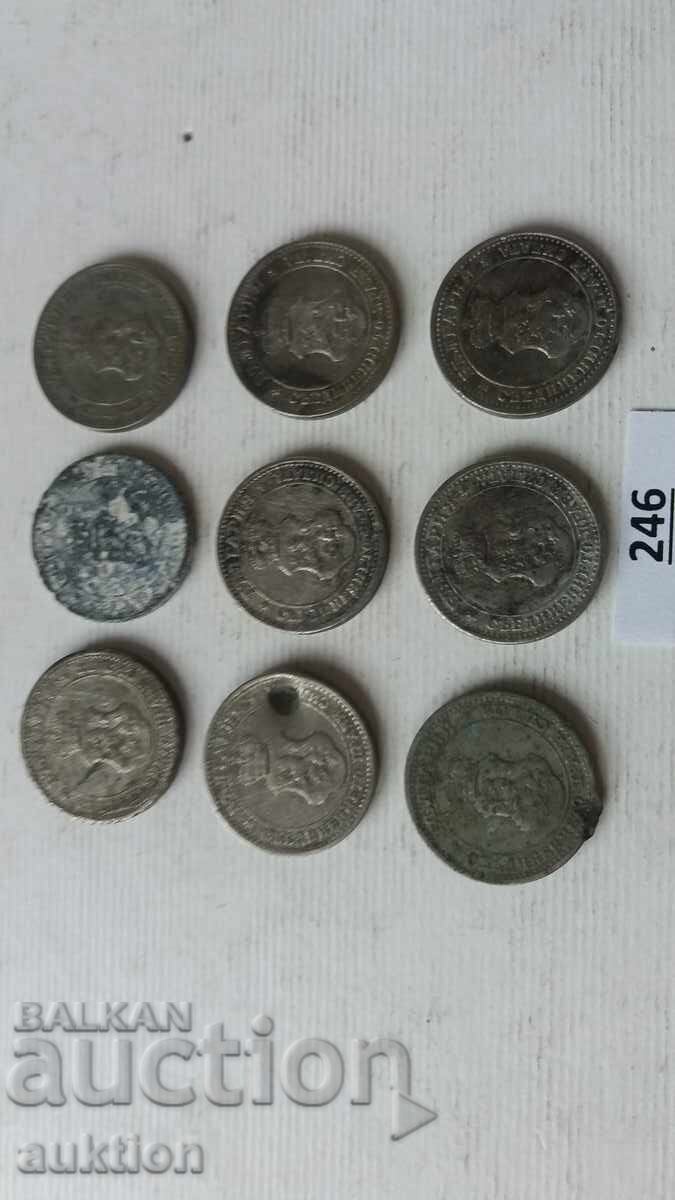 5 Stotinki 1906, 1917, 1912 and 1913 - 9 Pieces - 5
