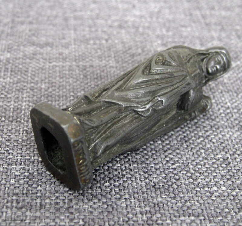 Παράδοση Παλιά κεραμική φιγούρα αγαλματίδιο Αγίας Οντίλιας