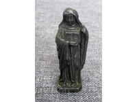 Figurină veche din ceramică, figurină Sfânta Odilia