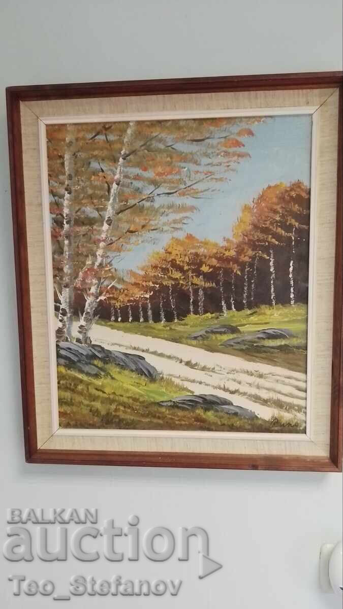 Αυθεντικός ελαιογραφία. Σε καμβά Αυθεντικός ελαιογραφία. Σε καμβά