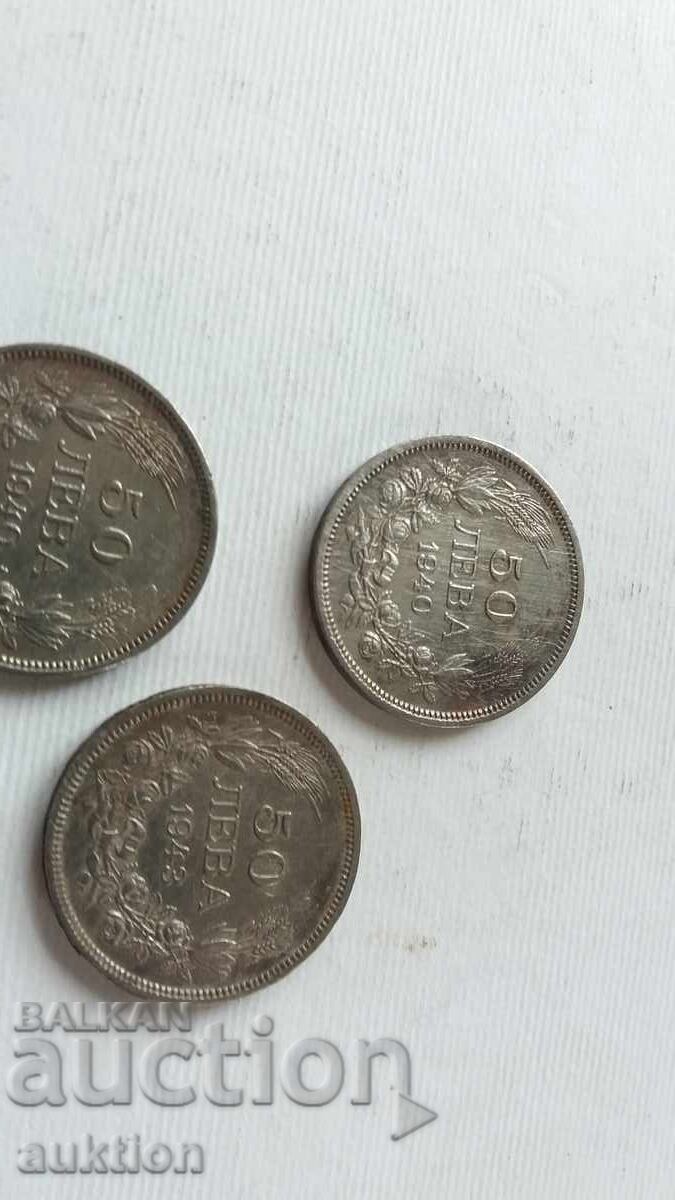 Delivery of 3 pieces of 50 LEVA 1940 and 1943